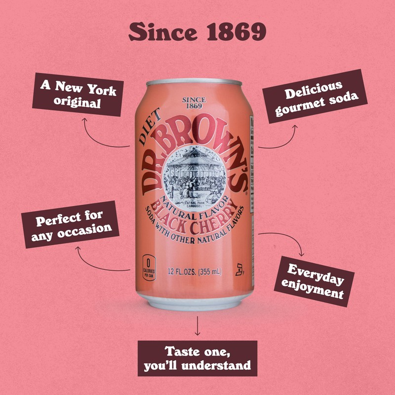 Dr. Brown's Diet Black Cherry Soda - A New York