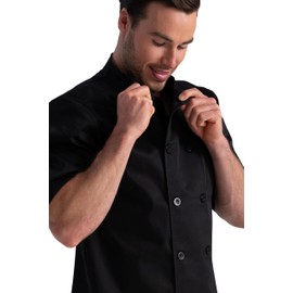Chef Works Unisex Volnay Chef Coat, Black, XX-Large