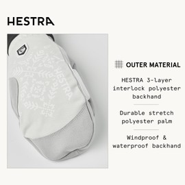 Hestra Women´s XC Primaloft Mitt - Sand Print - 6