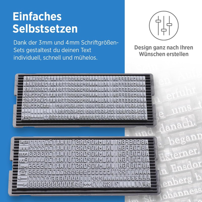 Genie S-402 Self-Inking Stamp set, includes Accessory, ink pad