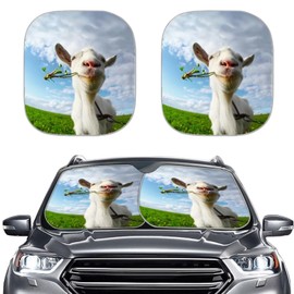 Mumeson Sheep Car Windshield Sun Shade Universal Fit Sun Blocks for Women Men Keep Your Vehicle Cool UV and Heat Reflector Sunshade for Auto Front Window