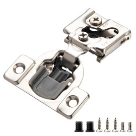 STIANC 20 Pack 1/2” Overlay 3D Soft Close Hinges for Face Frame Kitchen Cabinet, 3 Way Adjustability, Quiet Self-Closing Door, 105 Degree