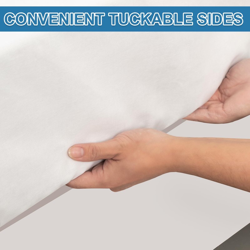 OUTCREATOR® Saddle Style Bed Pad with Tuck-in Sides, 34" x