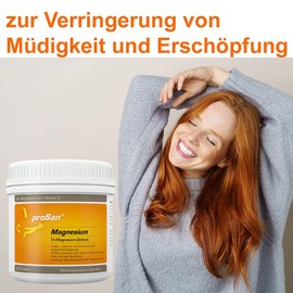 proSan Magnesium Powder 250 g (Tri-Magnesium Di-Citrate, 16.4%) | Premium Magnesium | Vegan & High Dose | Organic & Anhydrous | Pure Powder without Additives