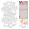 Operitacx Mesh Plastic Canvas Kit, 10 PCS Flower Shape Cross