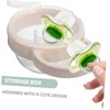 Abaodam 4pcs Pacifier Holder Case Dummy Holder for Travel Portable