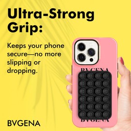 Silicone Suction Phone Holder – Versatile Hands-Free Stand for Desk Car Gym Home Use Secure Grip Adjustable Easy Setup Ideal for Video Calls Navigation and Streaming (Double-Sided Suction Black)