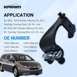 NOVAPARTS Right Side Power Sliding Door Roller for 2011-2017 Honda Odyssey 3.5L 72521-TK8-305 72521-TK8-A11 72561-TK8-A11
