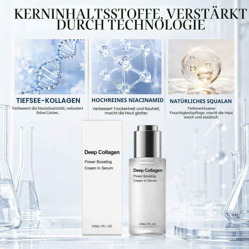 Maison Deep Collagen Serum, Deep Collagen Maison Cosmetics, Collagen Peptides