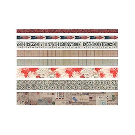 Tim Holtz Design Postal Tape, Multi-Colour,4.1 x 4.1 x 13.3 cm