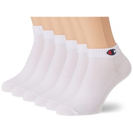 Champion Unisex Socks (Pack of 6), White