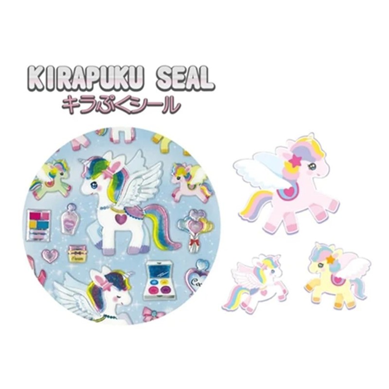 Sparkling Stickers Unicorn Fancy Dream, Pink and White, 1 Piece,