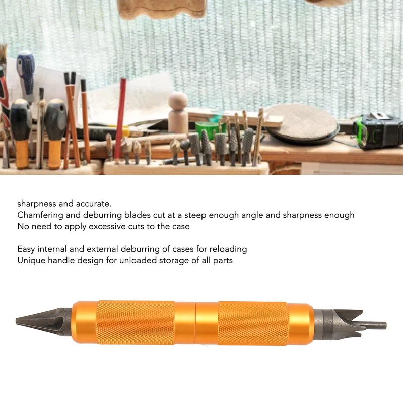 FLEXMAN Double Ended Case Prep Multitool, Reloading Chamfer Deburr Hand