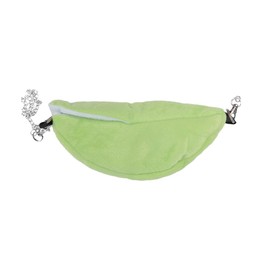 Sarini Banana Hamster Bed House – Hanging Swing Bed for Hamsters, Sugar Gliders, Squirrels, Hedgehogs, Rats, and Small Birds – Warm Cage Nest Accessories in Banana Green