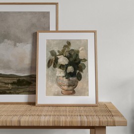 RETRART Vintage Wall Art, Vintage Floral Wall Art Prints - Vintage Flower Pictures Decor Aesthetic - Canvas Prints for Bedroom Living Room Bathroom Wall Decor - 11" x 14" Unframed