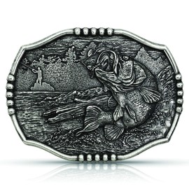 Montana Silversmiths Outdoor Wildlife Series Attitude Western Belt Buckle (Start of the Fight)
