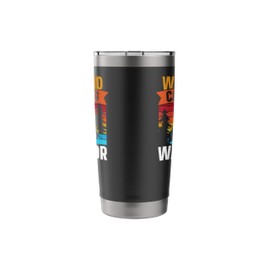 Weekend Camping Warrior Tent Retro Vintage Stainless Steel Insulated Tumbler