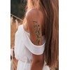Large Ivy leaf vine temporary tattoo - 16 x sheets