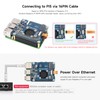 Waveshare PCIe to M.2 HAT+ Adapter with PoE Compatible with