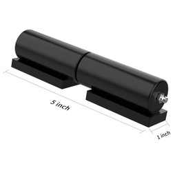 Heavy Duty Gate Hinges 5 Inches - Weld On Door Hinge Barrel Style 900 Lbs Capacity for Swing Door Trailer Ramp Gate -2 Pack, Black