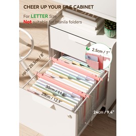 EcoStash Wheat Straw Expanding Hanging File Folders,1.2" Accordian Pockets File Organizer, Large Capacity,Letter Size for Filing Cabinet,100% BPA Free, Return to Nature, Healthy Living-Strawberry Pink