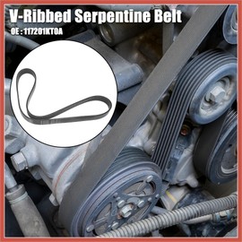 ACROPIX Car Engine Multi V-Ribbed Serpentine Drive Belt No.117201KT0A for Nissan Micra 2015-2019 Car Parts