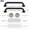 Pack of 2 Grab Bars for Seniors, 30 cm Stainless