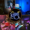 LISIGNVE Drum Kit Neon Sign, Neon Light Sign, Led Neon