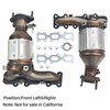 [Left&Right]FortunaFlow Catalytic Converter Compatible with 2013-2019 Ford Explorer/Taurus/Flex 3.5L,2013-2016 Lincoln
