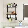 Bathroom Shelves Wall Mounted, 3 Tier Towel Racks with Towel