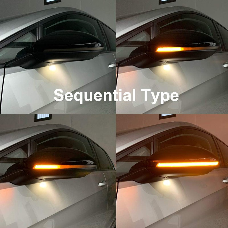 csslyzl Dynamic LED Turn Signal Light Sequential Side Mirror Marker
