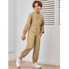 Haloumoning Kids Coveralls Boys Long Sleeve Jumpsuit Zip Up Flight