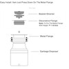 GZILA Garbage Disposal Drain Strainer and Stopper with Decorative Disposal