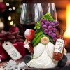 Hodao Charming Gnome Indoor Home Decor with Grapevine Hat Holding