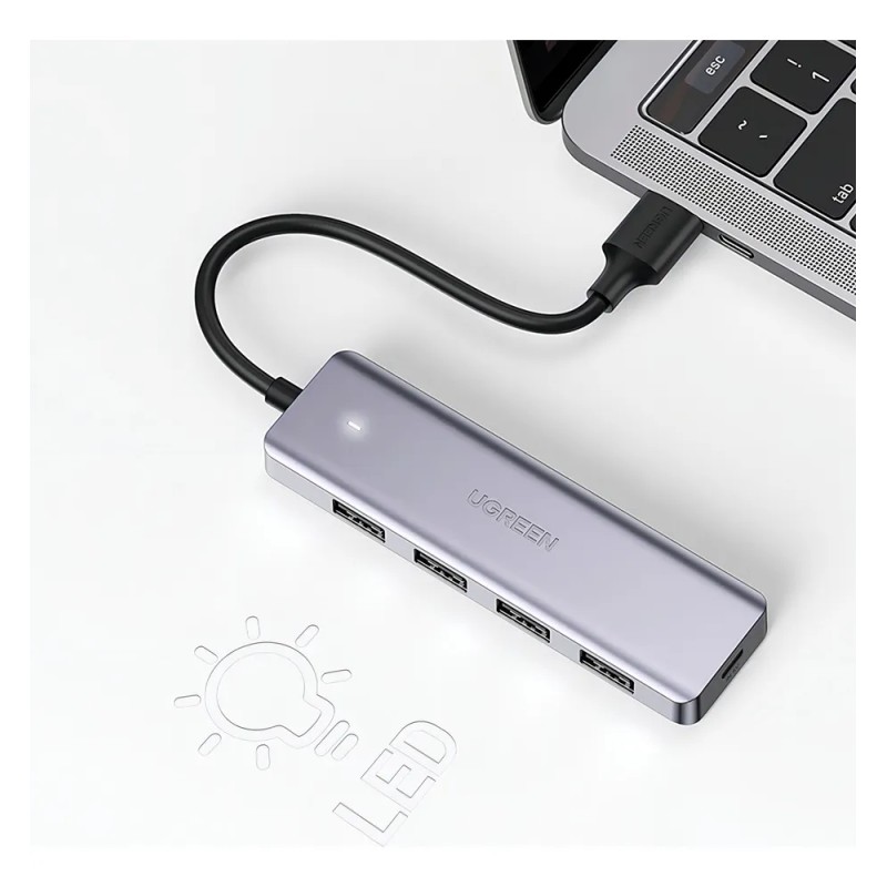 HUB 4 en 1 UGREEN USB a 4 USB 3.0,