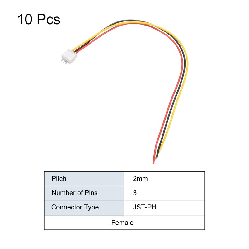 MECCANIXITY PH 2.0 Single Female Connector Plug 3 Pins Tiny