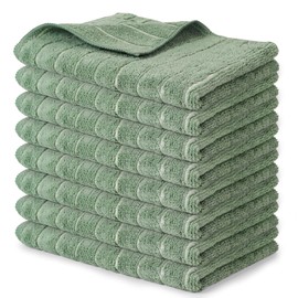 Solvant Set of 8 Microfibre Tea Towels in 65 x 45 cm, Super Absorbent and Robust Kitchen Towels, Premium Kitchen Towels, Dry Towels Kitchen