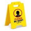 Please Be Quiet Sign, Funny Office Desk Sign Desk Decor