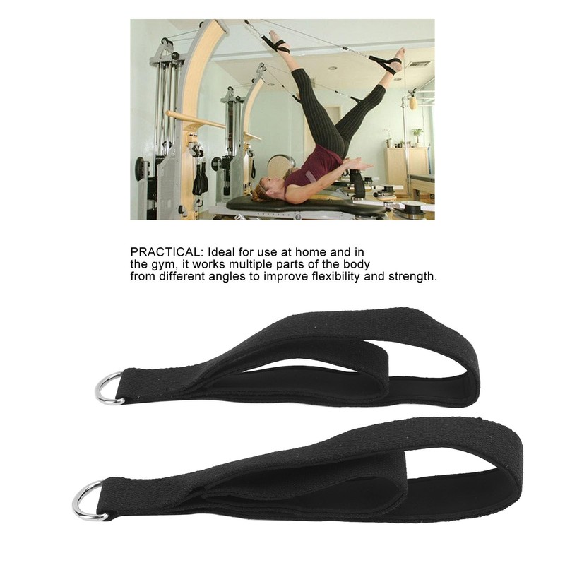Pilates Straps, Pack of 2, Non-Slip, Adjustable Exercise Straps for