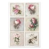ITD Collection RP063 Rice Paper Flower Post Rose 21 x