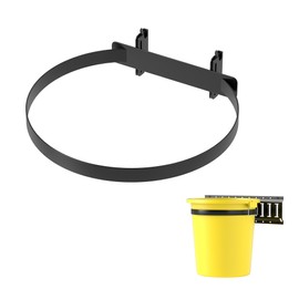 lukar 5 Gallon E Track Bucket Holder, Wall Mounted Bucket Holder for E Track Rail, Metal Water Bucket Organizer, E-Track Accessories for Enclosed Trailer, Workshop, Garage