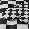 Ohocut Black and White Checkered Oven Mitts Heat Resistant, Vintage