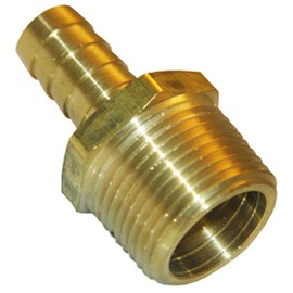 LASCO 17-7763 3/4-Inch Male Pipe Thread by 3/8-Inch Hose Barb Brass Adapter