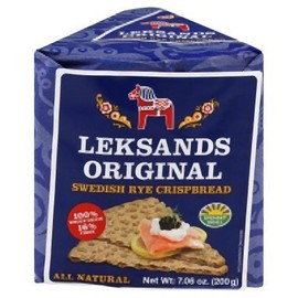 Leksands Original Swedish Rye Crispbread - Wedge, 7.06-Ounce Packages (Pack of 3)