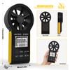 HVAC Anemometer Waterproof Rechargeable Anemometer with Touch-Screen, CFM Meter 0-999900