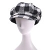 Womens Classic Plaid Newsboy Caps Visor 8 Panel Gatsby Apple