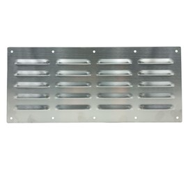 Stainless Steel Venting Panel for Grill Accessory,Stainless Steel Vent Cover for Masonry Fire Pits/Outdoor Kitchen (15" by 6-1/2"-Silver 1 Pack)