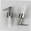 LABRIMP 2pcs Stainless Steel Lotion Pump Heads Press Pump Bottle