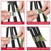 6 x Clamp Lock Straps, Lashing Straps, for up to