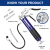 WORKPRO Grease Gun Kit, 6000PSI Heavy Duty Grease Gun with